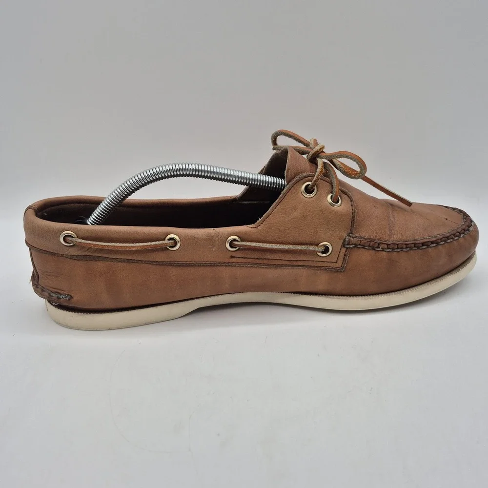 Sperry Top-Sider Shoes Mens Size 11.5 Brown Leather Boat Deck Casual Moc‎ Toe